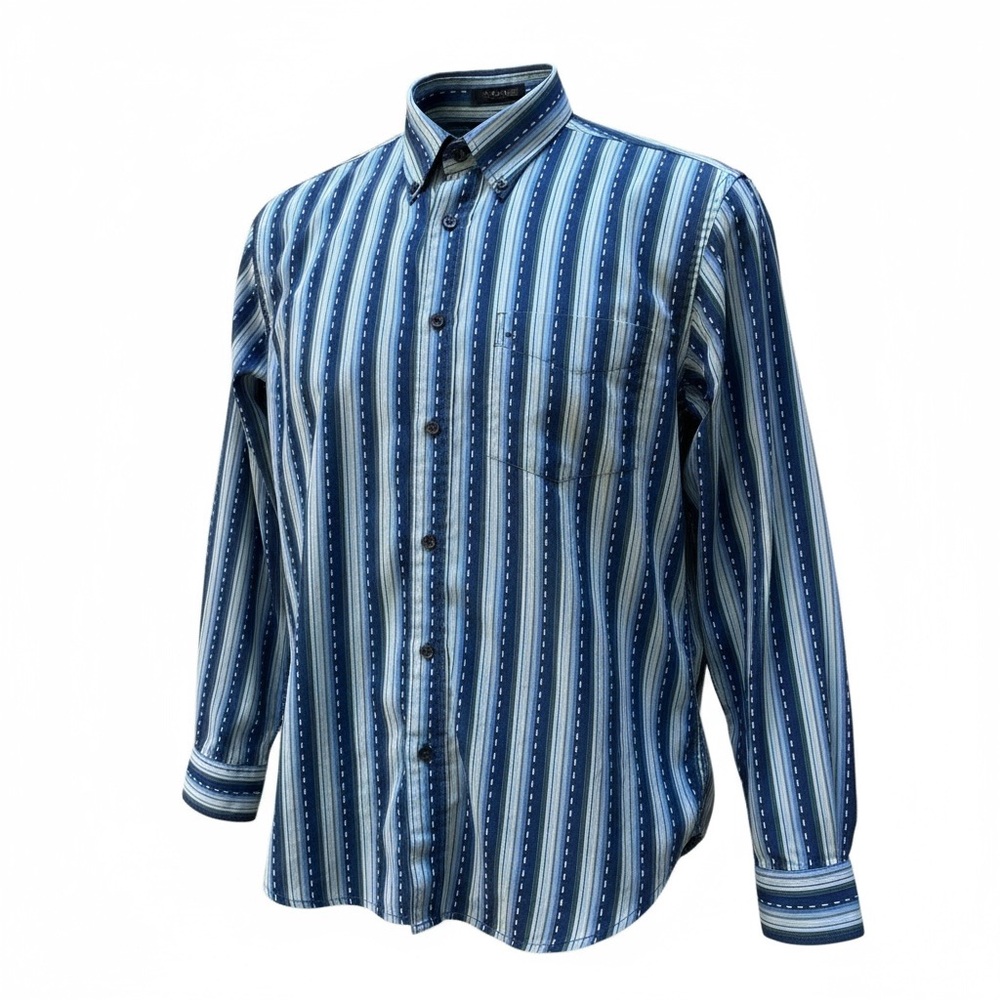 Tommy Bahama Denim Men’s Blue Button Down Long Sleeve Shirt Size XL